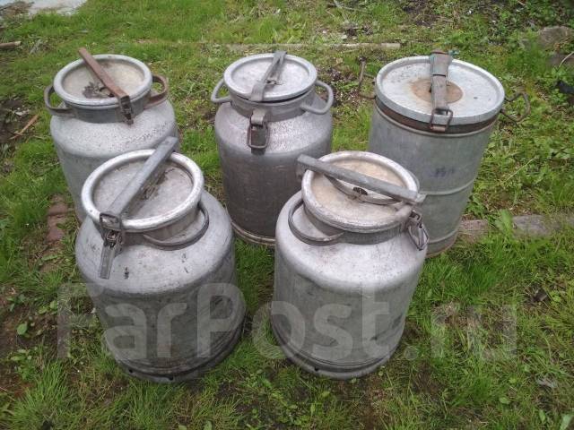 Продам бидоны алюминиевые, б/у, в наличии. Цена: 1 300₽ во Владивостоке