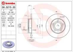 ���� ��������� ����� 08521320 Brembo 08521320 ����