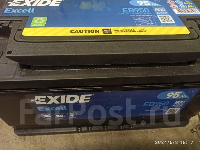 Exide. 95��.�., D33, 800��., ��������, ������������ ������ ����