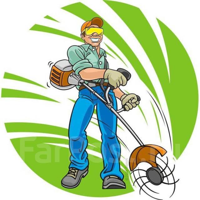 Покос травы в Уссурийске