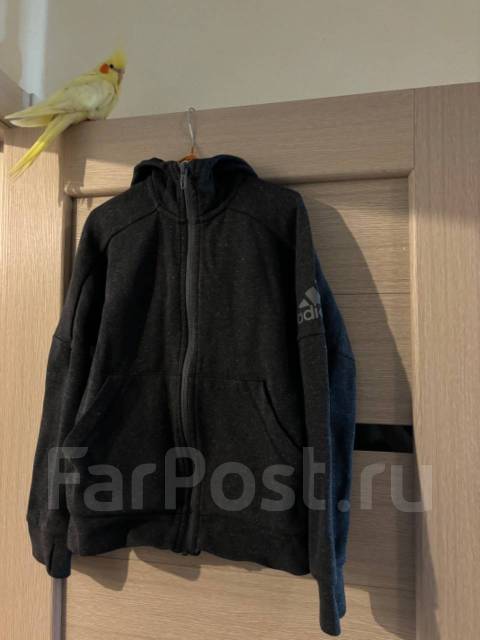 Кофта на замке детская Adidas, рост: 128-134, для всех, демисезон, б/у ...