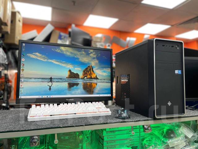 ПК для работы! intel, 8Гб, SSD+HDD+монитор 22"! Гарантия! Обмен, б/у, в ...