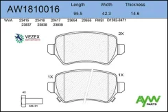 ������� ��������� ������ Opel Astra G 01-04/H 04/Meriva 03/Zafira 01 Aywiparts AW1810016 AW1810016 ����