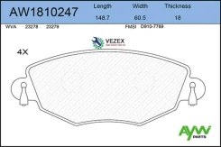 ������� ��������� �������� FORD Mondeo III 00-07, Jaguar X-Type 01-05 Aywiparts AW1810247 AW1810247 ����