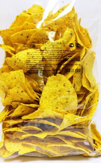 Чипсы Начос кукурузные треугольные 500 гр Delicados, в наличии. Цена ...