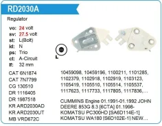 ��������� ���������� Cummins, Komatsu, Volvo 24v UTM RD2030A ����
