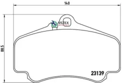 ������� ��������� �������� Porsche 911 (997) 3.8 Carrera S / GTS 2009-2011 Brembo P65011 ����