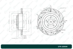 ���� ��������� ��������������� ������������� G-brake GFR-20351R ������ Gbrake GFR20351R GFR20351R ����