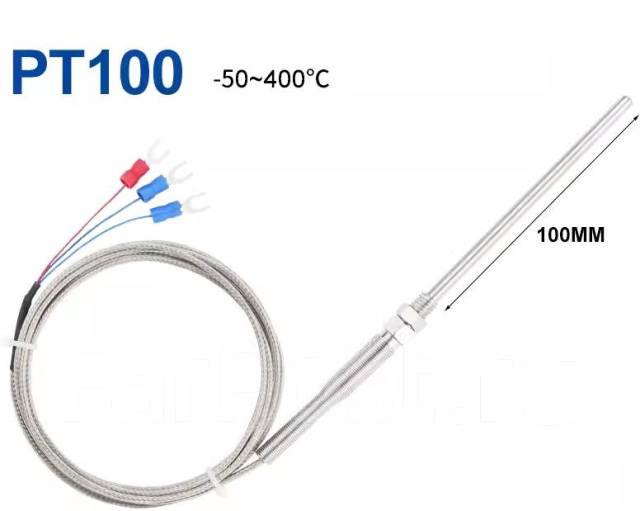 Термопара PT100 (100мм. ), новый, в наличии. Цена: 450₽ во Владивостоке