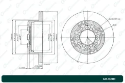 ���� ��������� G-Brake GR30103, �����/������ ������ GR30103 ����