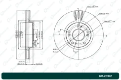 ���� ��������� ������������� G-Brake GR20372 GR20372 ����