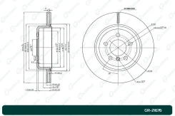 ���� ��������� G-Brake GR21676, �����/������ ������ GR21676 ����
