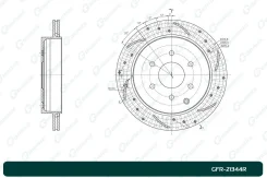 ���� ��������� ��������������� G-Brake GFR21344R, ������ ������ GFR21344R ����