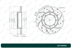 ���� ��������� ��������������� G-Brake GFR01933R, ������ ������ GFR01933R ����