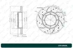 ���� ��������� ��������������� G-Brake GFR01933L, ����� ������ GFR01933L ����