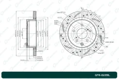 ���� ��������� ��������������� G-Brake GFR02291L, ����� ������ GFR02291L ����