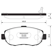 ������� ��������� �������� Toyota #XE10/15 X90/100/110 Sangsin SP-1386 (NP1073, PF1324) SP1386 ����