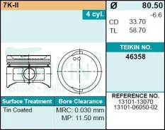 ������� ��������� Teikin 46358 STD (4��/����) 46358STD ����
