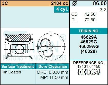  Teikin 46629A 0.50 (4/) Teikin 46629A050 46629A050 