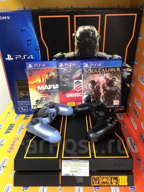 Playstation 4 1Tb лимитированная Call of Duty. Black Ops 3 1 TB, б/у, в ...