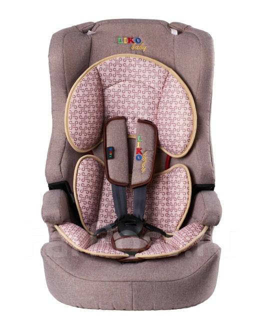 Автокресло LIko Baby 513 от 9 до 36 кг, группа 1-2-3, Коричневый/Лен ...