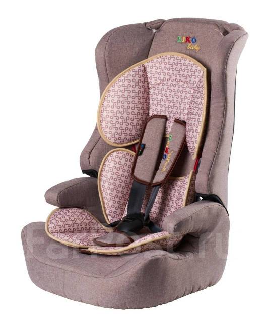 Автокресло LIko Baby 513 от 9 до 36 кг, группа 1-2-3, Коричневый/Лен ...