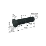���� �������� BPW M22*1.5*80 ECO MAXX Mansons 300.203 300203 ����