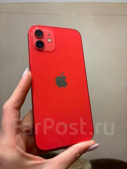 Айфон 12, Apple iPhone 12, 64 гб, 6.10", моноблок, красный, 4G LTE, б/у ...