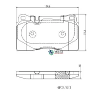 �������� ��������� �������, �������� ������ NIO ES6 12/18- / NIO ES8 12/17- Brembo P85116E ����