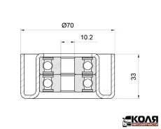 ����� �������� ���������� ����� 10.2*70*33 Toyota 1TRFE 2TRFE 1GRFE (NSTK) 1660331010 ����