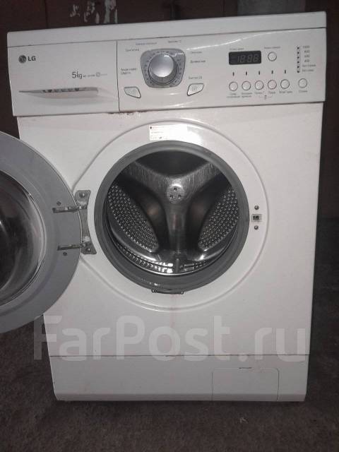Стиральная машина, LG, б/у, в наличии. Цена: 12 000₽ во Владивостоке
