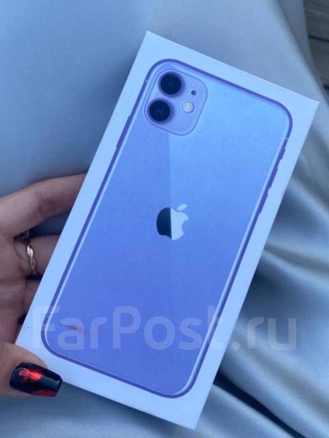 IPhone 11 на 128 ГБ Фиолетовый, 6.10", 4G LTE, Dual-SIM, б/у, в наличии ...