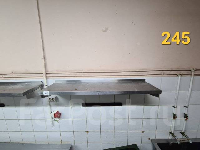 Полка нержавейка 950*300 Atesy, б/у, в наличии. Цена: 5 000₽ во ...