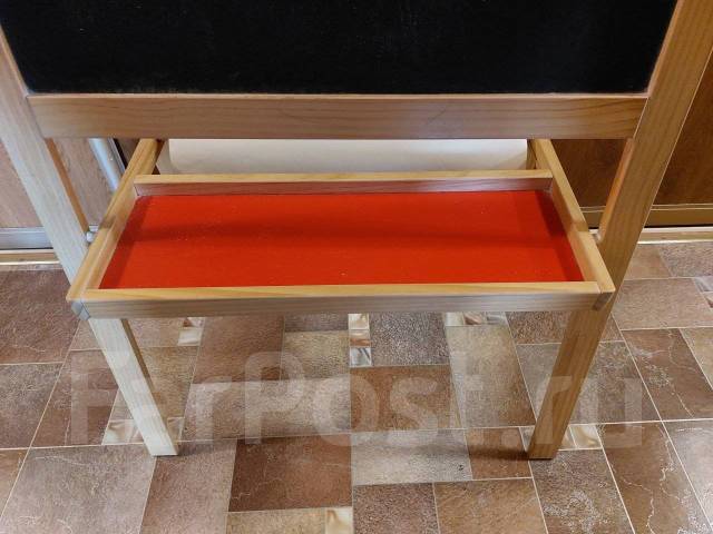 Доска-мольберт Мола Икеа Оригинал. С рулоном бумаги Икеа и мелками, б/у ...