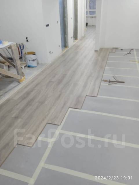 Укладка линолеума, ламината, ПВХ плитки. Недорого в Находке