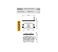 ������� ������ Chrysler Sebring 07-10 GP2076 Sangsin brake ���. GP2076 GP2076 ����