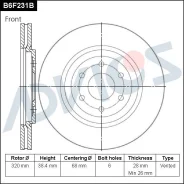 ���� ��������� ���. Advics (F) Nissan Pathfinder R51M (05-12) Advics B6F231B B6F231B ����