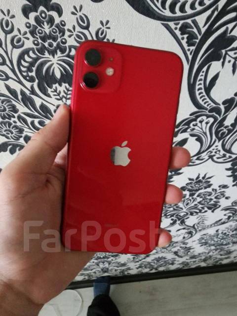 Продам apple iPhone 11, 256 гб, 6.10", моноблок, красный, 4G LTE, б/у ...