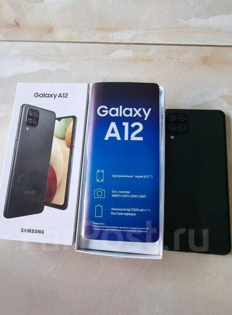 Samsung Galaxy A12. �/�, 32 ��, ������, 4G LTE ����