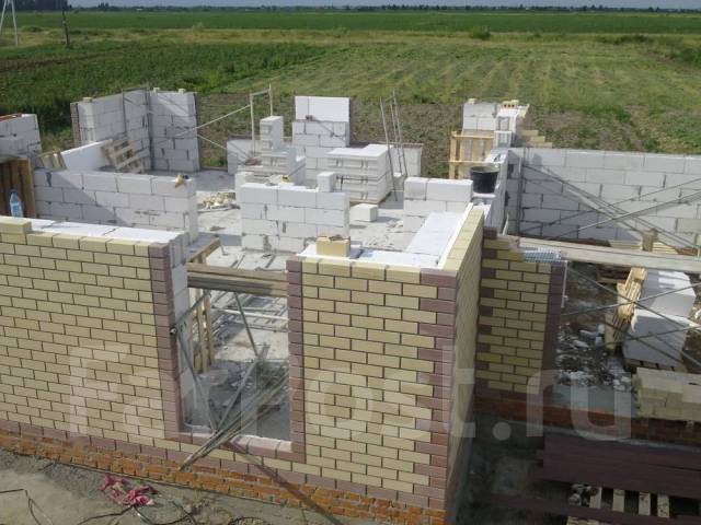 Строим любые перегородки из ПАЗОгребневых блоков газоблоков кирпича во ...