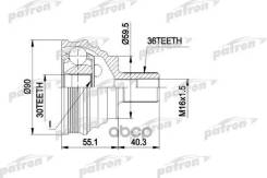   - 36X59.5x30 Audi: A3 03 -, A3 Sportback 04 -, Seat: Altea 04 -, Toledo Iii 04 -, Skoda: Octavia 04 -, Vw: Caddy Iii  Patron ...