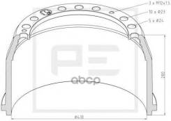 .  ! . 410X180/192 H=280 D=298/335 N10x23 Omn Man Tga/Le/F2000/F90 PE Automotive . 03640200A 03640200A 