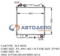 �������� IS-0055-36 (IS0010-NKR66-2/PL051682A) /ELF 4HF1 NKR66 (00-) Atlas, UD Condor/ ADR AD Radiators [IS005536] IS005536 ����
