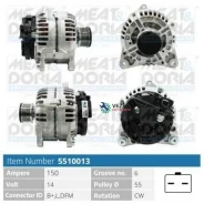 ��������� Nissan/Renault JUKE/Megane II 1.5 DCI 14V 150A Meatdoria 5510013 5510013 ����