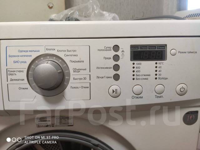 Стиральная машина LG, LG, 5,0 кг, б/у, в наличии. Цена: 12 000₽ в Находке