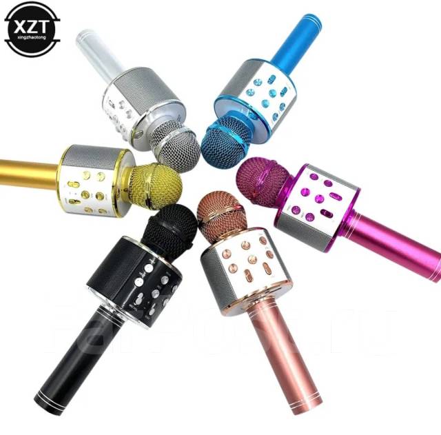 Микрофон, караоке, Bluetooth, новый, в наличии. Цена: 799₽ во Владивостоке