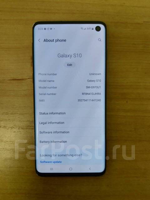 Samsung Galaxy S10 8/128 Гб, 6.10", моноблок, черный, 3G, 4G LTE, Dual ...