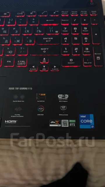 Asus TUF Gaming F15 FX506HM. 15.4", 2,3����, ��� 16 ��, ���� 1 024���, WiFi: 1, Bluetooth: 1, ����������� �� 5��. ����