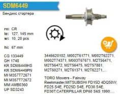 ������� �������� Nissan FD42, FD46, 4D33 ����������� SDM6449PN SDM6449PN ����