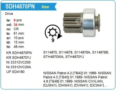 ������� �������� Nissan Patrol 4.2 [TB42] 01.1989-, 9T Krauf SDH4870 ����